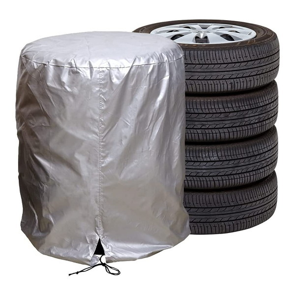 他サイト： タイヤ収納カバー 普通車用 保護カバー 4本収納 タイヤカバー タイヤ カバー 紫外線 UVカット 防塵 保管 保存 防水加工 の商品画像