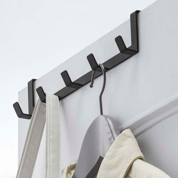他サイト： 山崎実業 ドアフック スマート ドアハンガー ワイド ブラック 7650 | ドアハンガー フック収納 バッグ 帽子の商品画像
