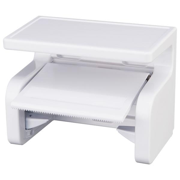 他サイト： トイレットペーパーホルダー 棚付き BB-374 | トイレ 収納 ロールペーパー 片手で切れる 芯なしOK シンプル 白 ホワの商品画像