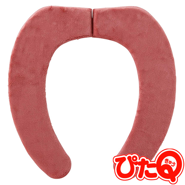 他サイト： 便座カバー ぴたQ 吸着べんざシート 低反発 ニューピンク B00299 | トイレ 便座シート 吸着 貼るだけ ずれないの商品画像