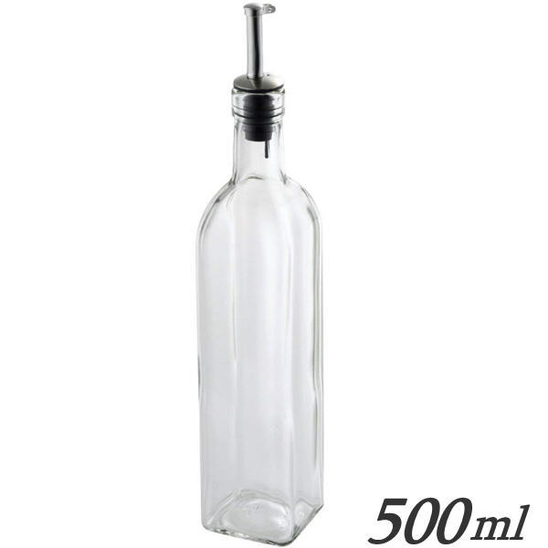 カプリ オイル ビネガージャーｌ 500ml オイルボトル ジャー ドレッシング オイルポット オイル差し 調味料ボトル 24 Skの通販はau Pay マーケット キッチンクレインズ