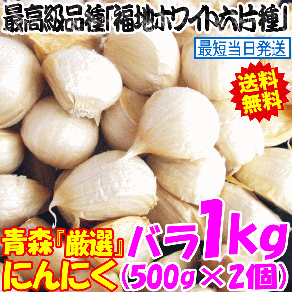 青森 にんにく 1kg (500g×2個) バラ 送料無料 国産 ニンニク 1kg ネット詰め 中国産と比べて！の通販はau PAY マーケット -  青森期待の新人商店