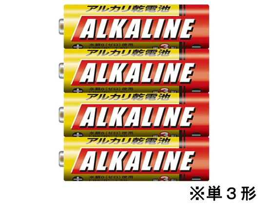 三菱/アルカリ乾電池単3 4本/LR6R/4S