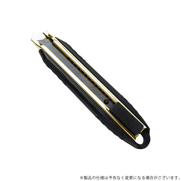 他サイト： 【メール便】フジ矢 メタルカッターナイフ 黒金 FK02A-BG 4952520850626の商品画像