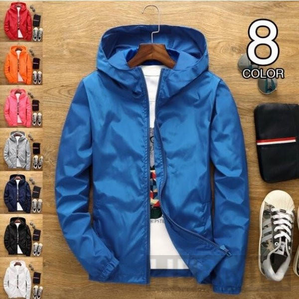 ウィンドブレーカー ジップアップパーカー ジャケット スプリング