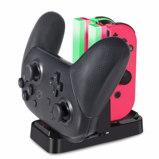 ジョイコン Joy Con Pro コントローラー 充電 スタンド Nintendo Switch用 3way充電可能 Kingtop ニンテンドー スイッチ プローコントロの通販はau Pay マーケット キングトップ