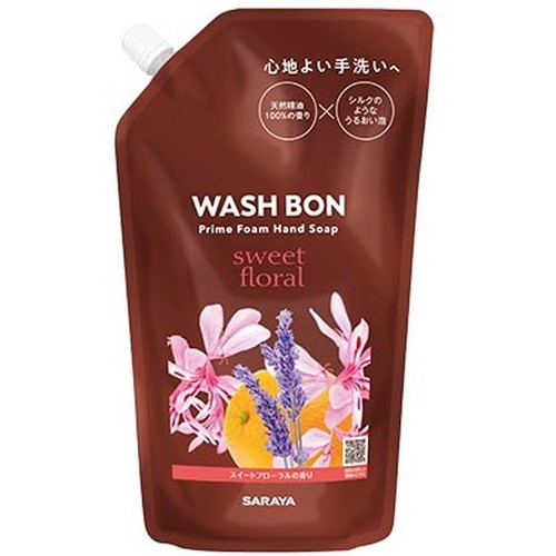 他サイト： サラヤ ウォシュボン プライムフォーム スイートフローラル 詰替用 500mlの商品画像
