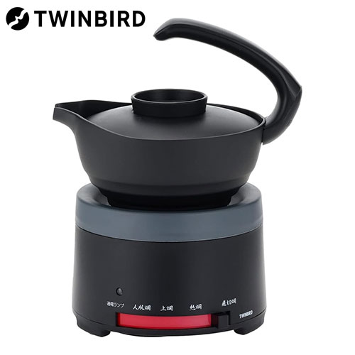他サイト： 酒燗器 日本酒 熱燗 一合半 ブラック TW-D418B ツインバード『送料無料(一部地域除く)』の商品画像