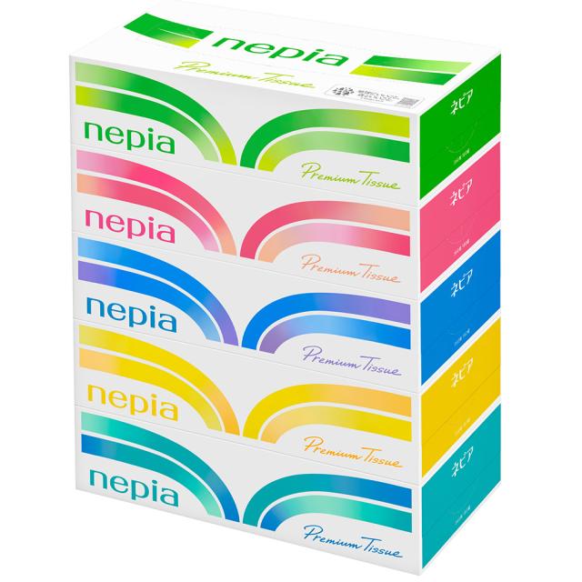 他サイト： ネピア プレミアムソフト ティッシュ 180組 5個の商品画像