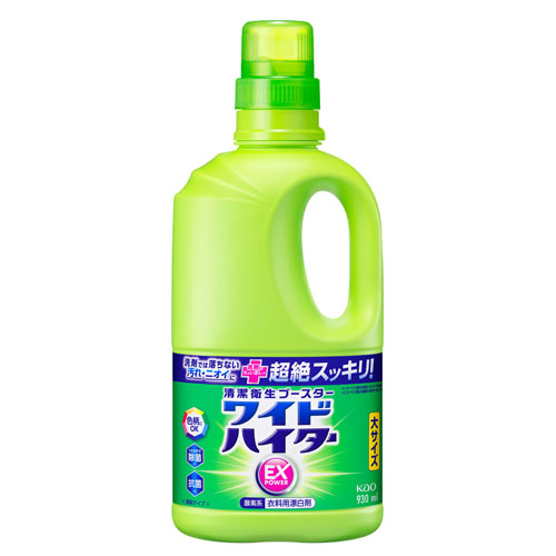 他サイト： 花王 ワイドハイター EXパワー 大 本体 930ml 漂白剤 衣類用 色柄 酸素系 洗濯 洗濯用洗剤 液体 抗菌の商品画像