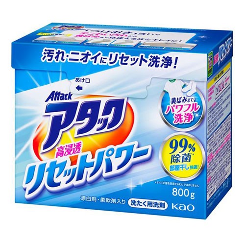 他サイト： 花王 アタック 高浸透 リセットパワー 本体 800gの商品画像
