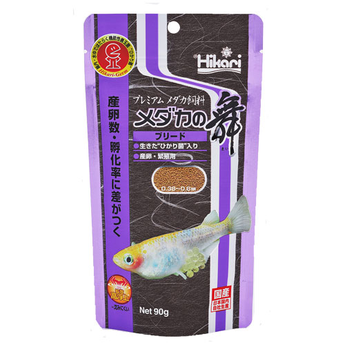 他サイト： キョーリン メダカの舞 ブリード 90g ペット 餌 エサ メダカ メス アクアリウム 国産 日本製の商品画像