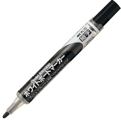 他サイト： ぺんてる ホワイトボードマーカー 細字 丸芯 黒 EMWLS-Aの商品画像