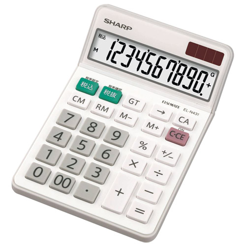 他サイト： シャープ 電卓 10桁 EL-N431Xの商品画像