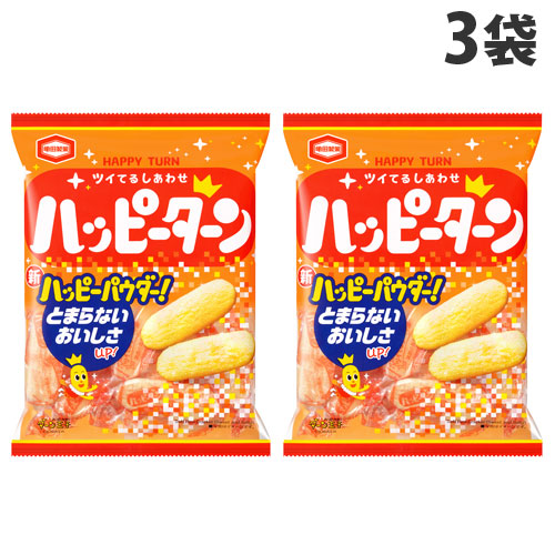 他サイト： 亀田製菓 ハッピーターン 96g×3袋 お菓子 食品 スナック菓子 ファミリーパック シェアパックの商品画像
