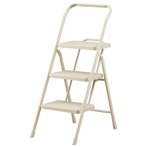 他サイト： アイリスオーヤマ 折りたたみステップ 3段 ライトベージュ OSU-3R 踏み台 腰かけ 脚立 折り畳み 室内 屋外 多用途 Iの商品画像