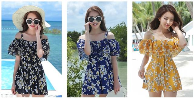 最高の水着 ワンピース オフショル 人気のファッショントレンド