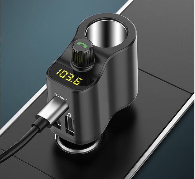 Fmトランスミッター Usb 2ポート ハンズフリー通話ノイズ軽減 車載ランスミッター Bluetooth 音楽再生 車載mp3の通販はau Pay マーケット Aozora