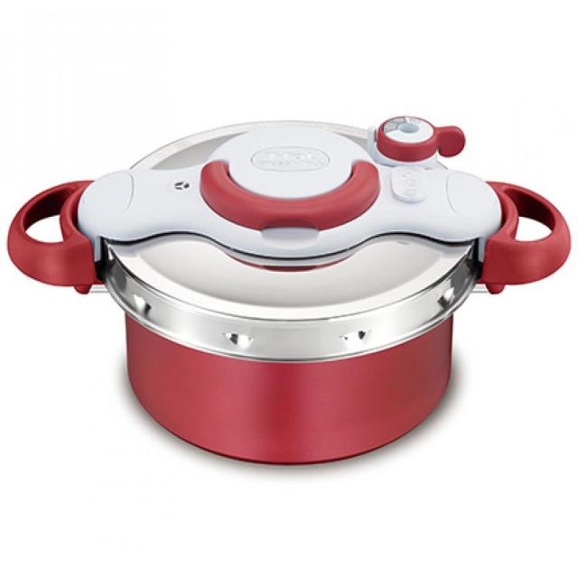 他サイト： ティファール T-FAL クリプソ ミニット デュオ ルージュ 圧力鍋と鍋が1つになった2in1なべ 4.2L P4704231の商品画像