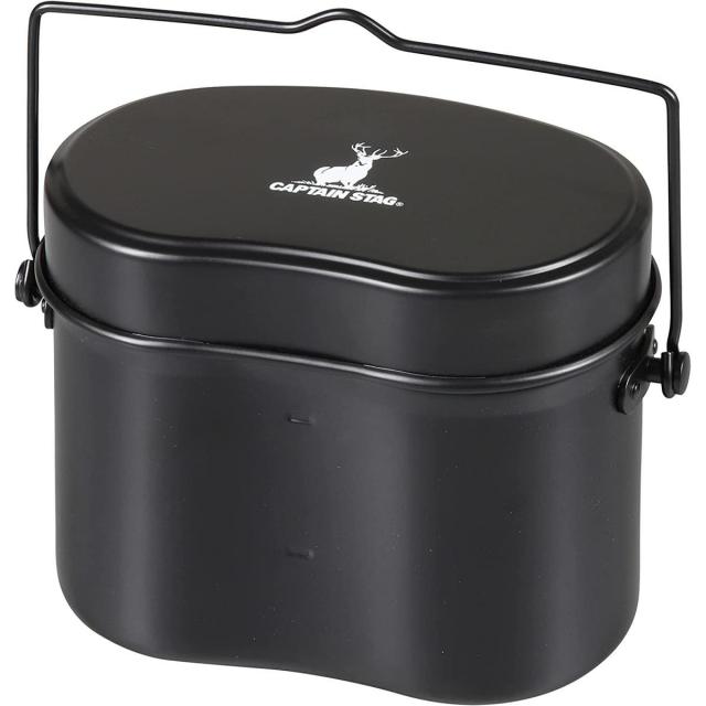 他サイト： キャプテンスタッグ(CAPTAIN STAG) 兵式ハンゴー4合 ブラック UH-4118 メスティン 飯盒 キャンプの商品画像