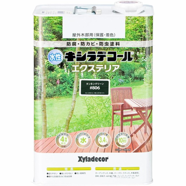 ニッペ ペンキ 塗料 水性木部保護塗料 3L ライトオーク 水性 屋外