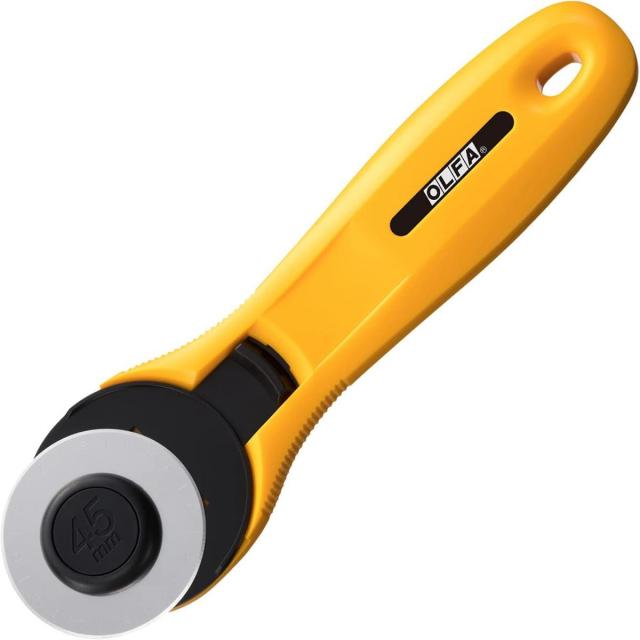 他サイト： OLFA オルファ ロータリーカッター 45 233B 直径 45mm 45ミリ 替刃式 左右両用 ( 布 ゴムシート 革 樹脂の商品画像