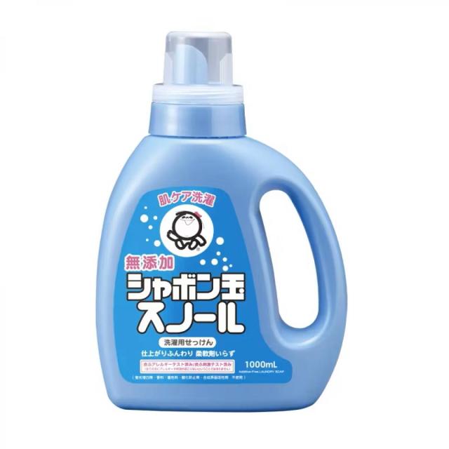 他サイト： シャボン玉石けん 洗濯用せっけん シャボン玉スノールボトル 1000mL 日本製 無添加 洗濯石けん ふっくら仕上がり おしゃれの商品画像
