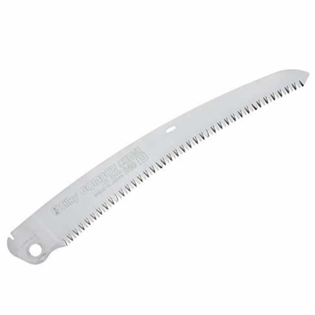 他サイト： シルキー Silky 折込鋸 鞘入鋸 ゴムボーイカーブ 万能目 替刃 240mm 461-24 生木剪定がラクでスピーディに 造の商品画像