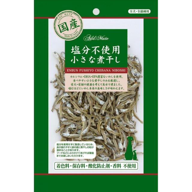 他サイト： ペティオ アドメイト 素材トリーツ 塩分不使用 小さな煮干し 30g 煮干し にぼし いわし ドッグフード 犬用おやつ おやつ の商品画像