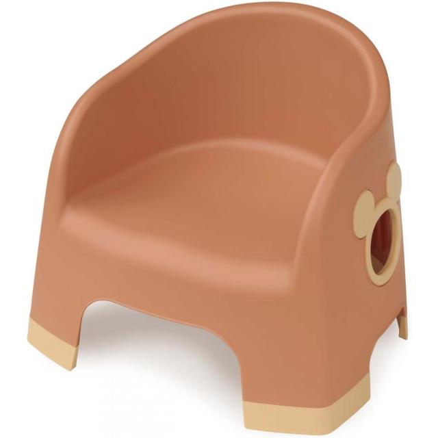 他サイト： 錦化成 ミッキーマウス ララチェア テラコッタ キッズ チェア イス 椅子 子供 W375mm×D340mm×H320mm ディの商品画像