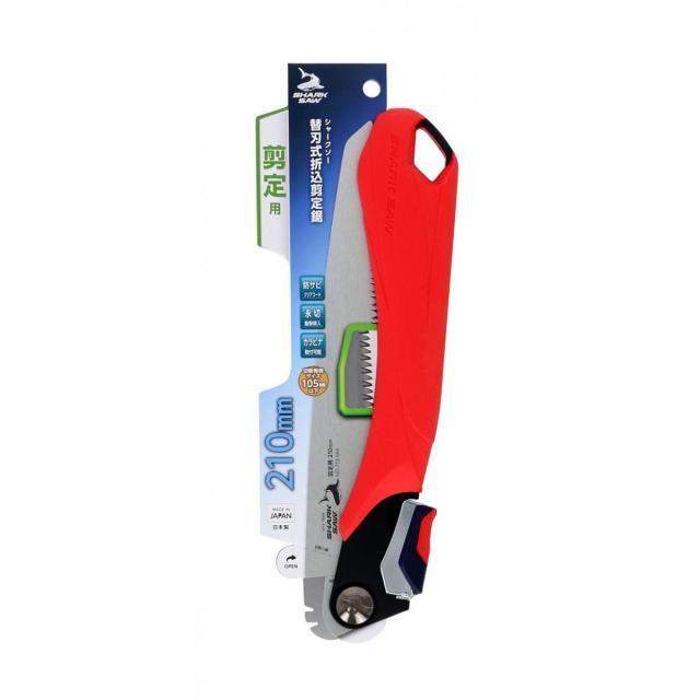 他サイト： 高儀 シャークソー 替刃式 折込 剪定鋸 210mm 剪定鋸 鋸 ノコギリ のこぎり フック穴付 庭木 果樹 剪定 園芸 TAKの商品画像