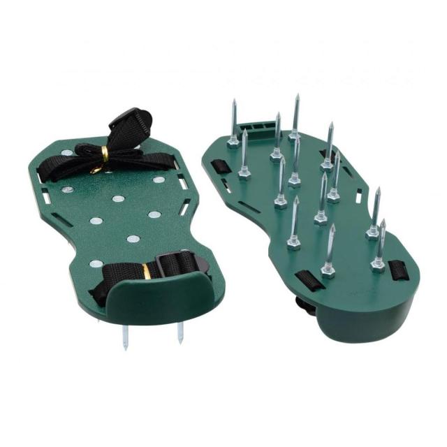 他サイト： 高儀 芝生のエアレーションスパイク 芝生スパイク ガーデンスパイク 目土 ローンスパイク 靴に装着 TAKAGIの商品画像