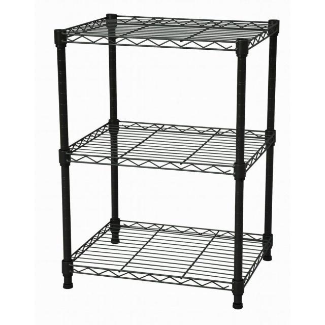 他サイト： 【I】 エイ・アイ・エス AIS メタルラック 本体 ブラウン 45x35x61.8cm 19φ スチールラック 3段 NS-4の商品画像