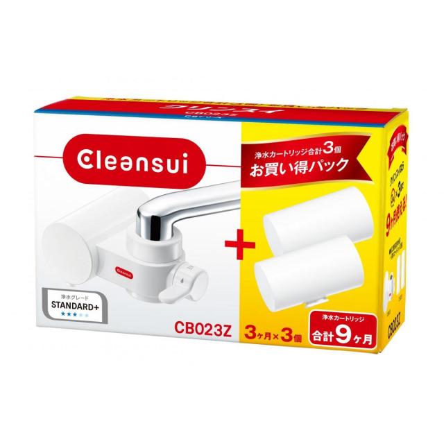 他サイト： 【在庫有】三菱ケミカル クリンスイ 浄水器 CB023Z-WT 蛇口直結型 CBシリーズ カートリッジ 3個付 コンパクトモデルの商品画像