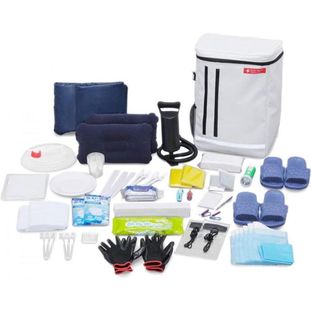 他サイト： 【在庫有・即納】【防災士監修】防災グッズ 防災リュック 防災セット 2人用 42点  災害セット 非常用持ち出し袋  防災 避難の商品画像