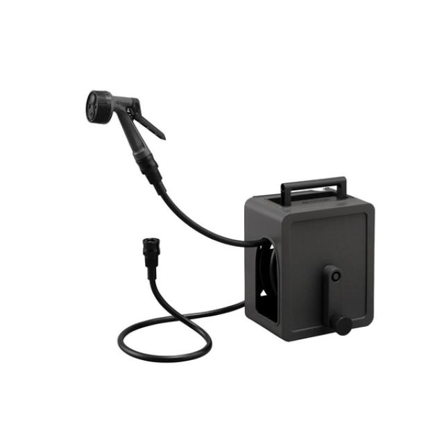 他サイト： アイリスオーヤマ フルカバーコンパクトホースリール10m FCH-10M ダークグレー 散水ホースの商品画像