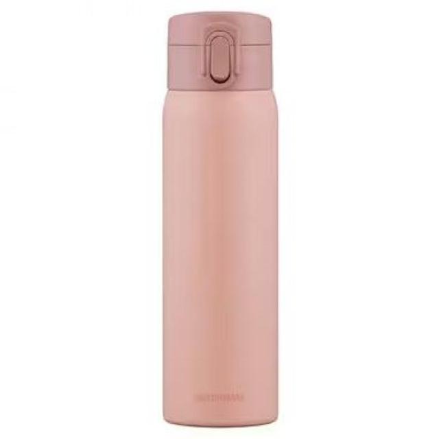他サイト： アイリスオーヤマ ステンレスケータイボトル ワンタッチ 500ml SKB-O500 ピンク 水筒 保温 保冷 ステンレス 真空の商品画像