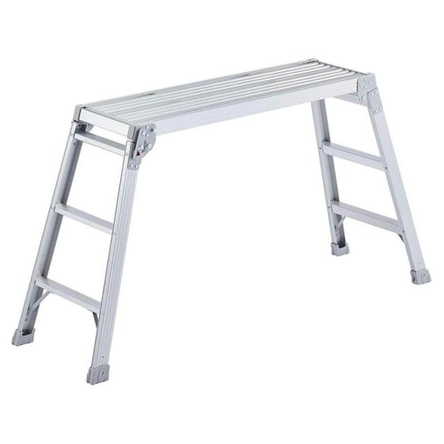 他サイト： 長谷川工業(Hasegawa) アルミ製足場台(折りたたみ式) DRX-1075C 脚立 洗車 足場台 作業台 洗車台の商品画像