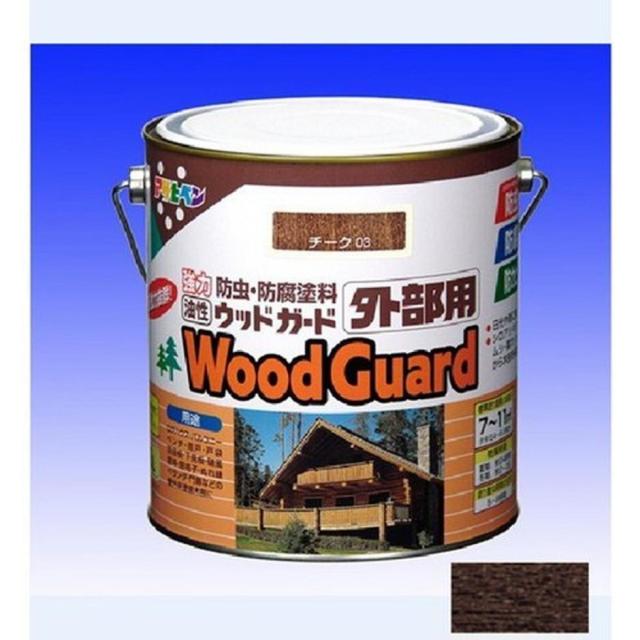 他サイト： アサヒペン 油性ウッドガード 外部用 1.6L ダークオーク 08の商品画像