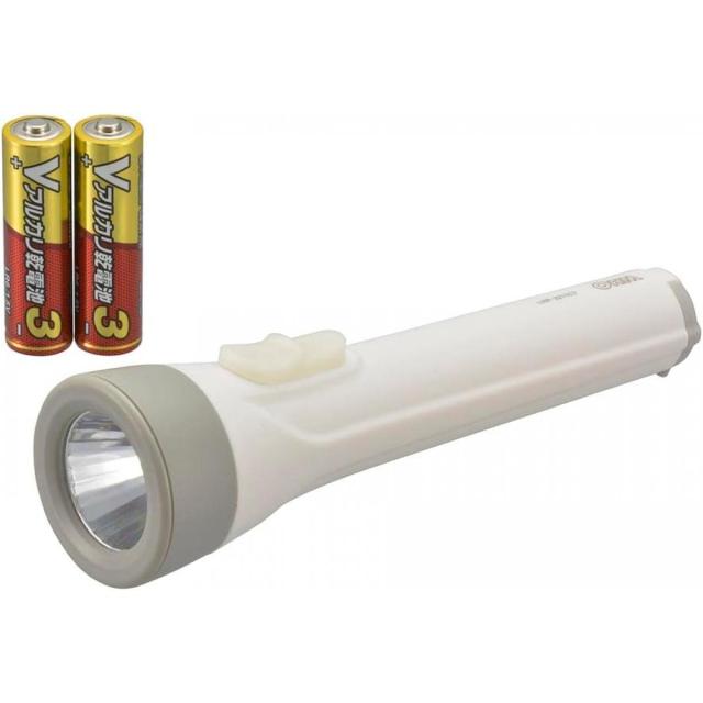 他サイト： 【在庫有・即納】 オーム電機 OHM LED懐中ライト 単3形乾電池×2本付き 110ルーメン LHP-3211C7 08-09の商品画像