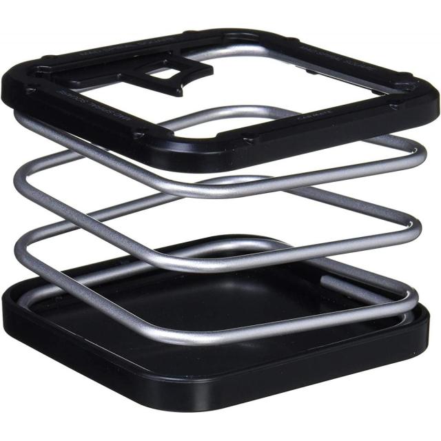 他サイト： カーメイト 車用 ドリンクホルダー マッドスパイラルスクエア ブラック/シルバー NZ238の商品画像