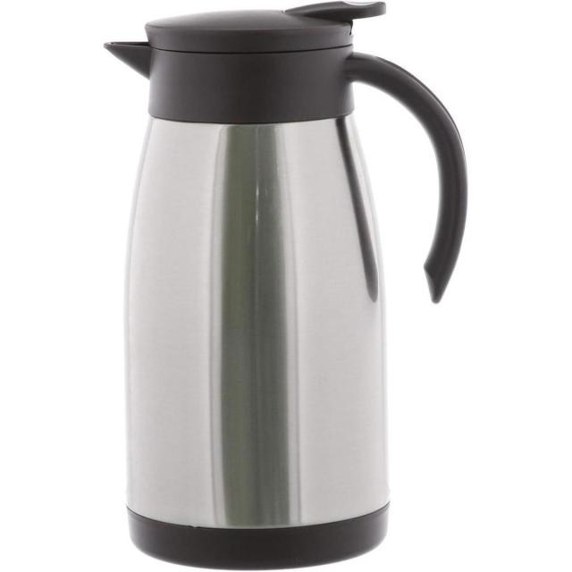 他サイト： ベストコ エコdeサーモ ステンレステーブルポット 1.0L ND-4242 シルバー スリム ポット 真空二重構造 保温 保冷の商品画像