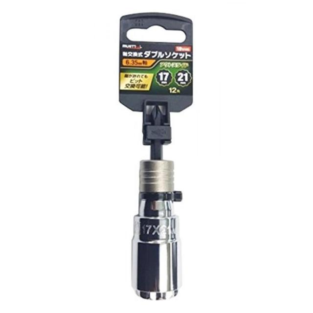 他サイト： イチネンアクセス ツール事業部 MUST TOOL(マストツール) Wソケット1/4ビット式 17×21 12角 IM1721oの商品画像