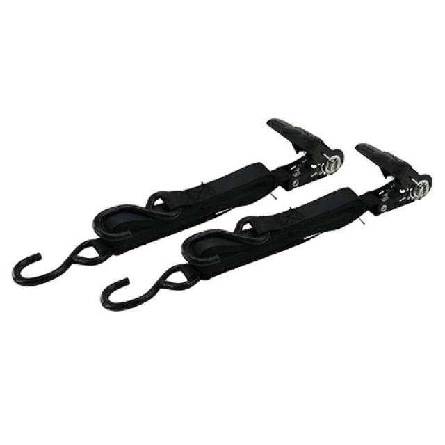 他サイト： E-Value 藤原産業 ラチェット式ベルト荷締機 4.5m ブラック 2本組 ERT-25SR(BK)2p 荷崩れ防止 荷物転の商品画像