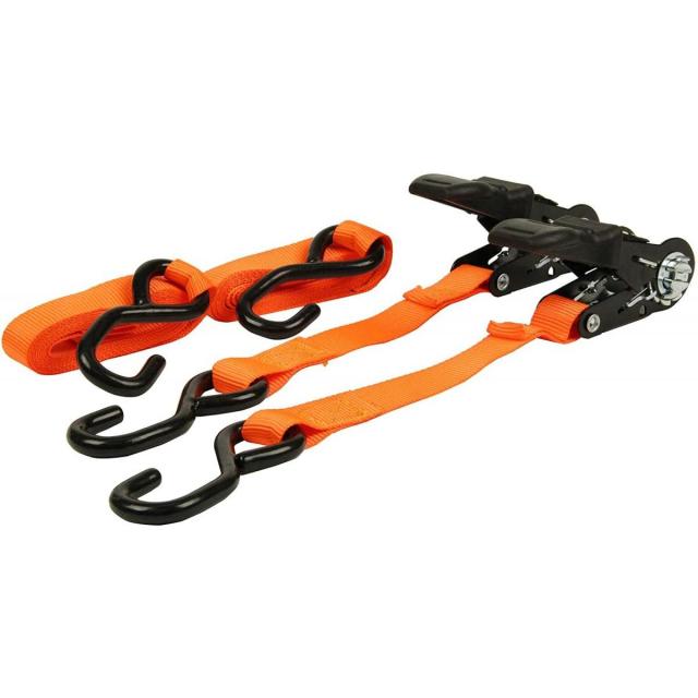 他サイト： E-Value ラチェット式ベルト荷締機 ショートタイプ ERT-25SSR 2pcs 2.2m ラチェット式荷締機 荷締め ベの商品画像