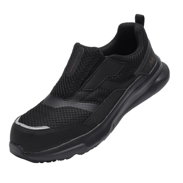 他サイト： マルゴ 丸五 マンダムLight EZ ブラック 28cm #790 作業靴 ワークシューズ 安全靴 幅広 樹脂先芯 4E相当の商品画像