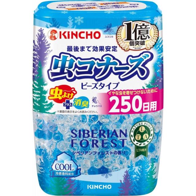 他サイト： キンチョー 虫コナーズ ビーズタイプ 250日用 フレッシュフルーツの香り 虫除け 消臭 芳香 置き型 ユスリカ チョウバエ Kの商品画像