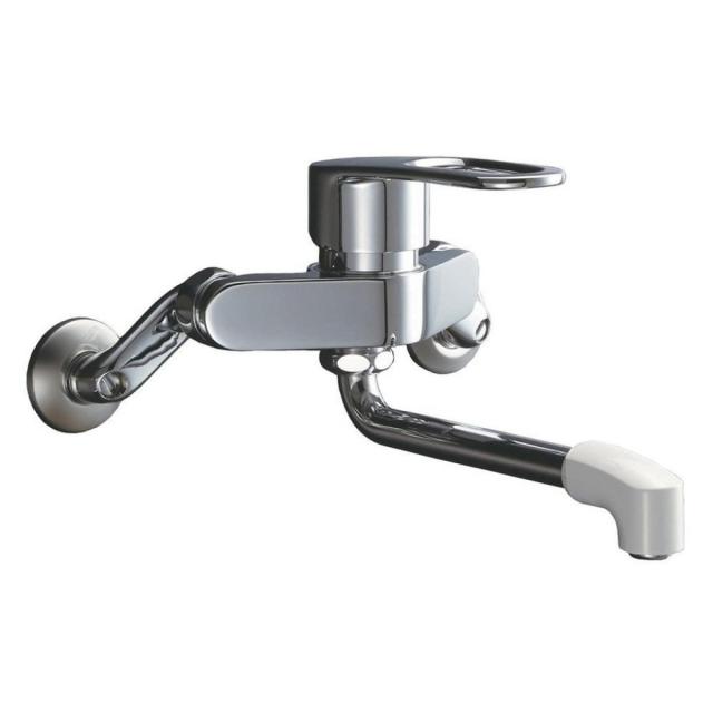 他サイト： LIXIL(リクシル) INAX キッチン用 壁付 シングルレバー混合水栓 ソフトシングル 断熱キャップ 金の商品画像