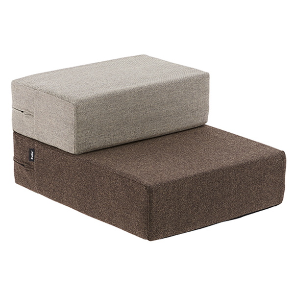 他サイト： ペティオ ファブリッククッションステップ マウンテンブラウン マット 段差 ステップ 生地 布 イヌ ネコ 犬用 猫 ポリプロピの商品画像