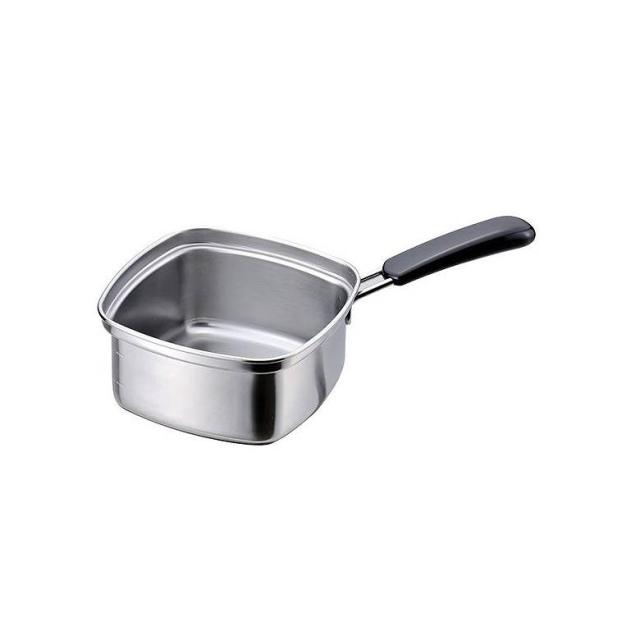 他サイト： [三太郎の日P10倍!] 下村企販 角型片手鍋 15cm IH対応 深型 四角いラーメン鍋 日本製の商品画像